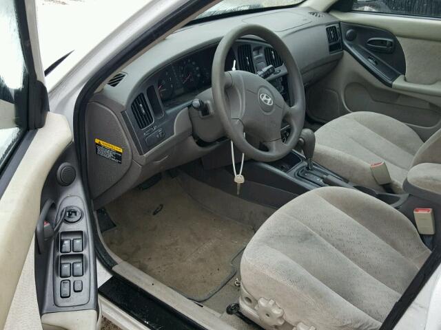 KMHDN46D76U360495 - 2006 HYUNDAI ELANTRA GL WHITE photo 9