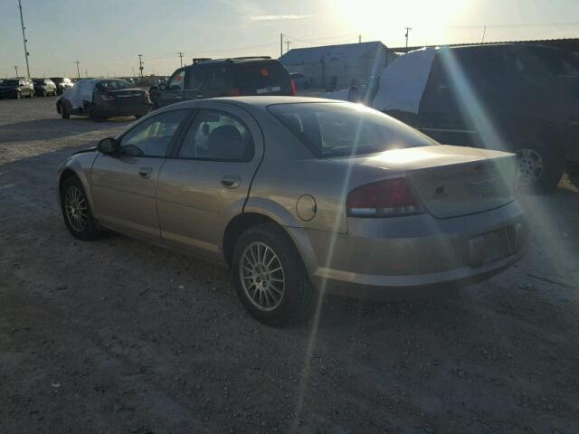 1C3EL46X14N322958 - 2004 CHRYSLER SEBRING LX GOLD photo 3