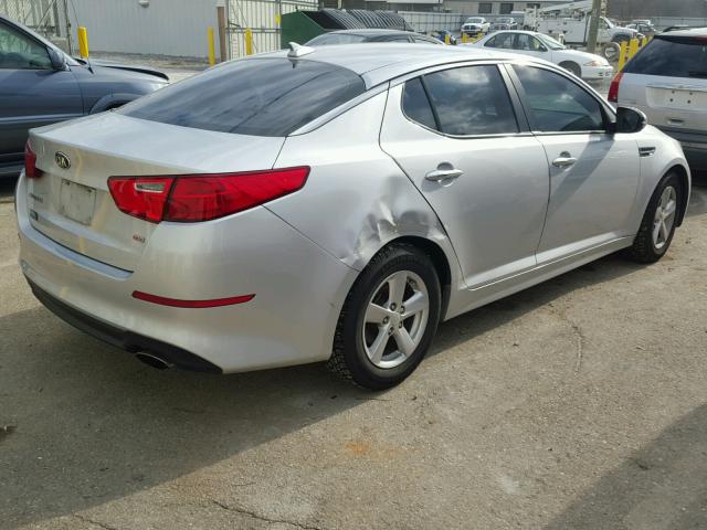 5XXGM4A78EG260187 - 2014 KIA OPTIMA LX SILVER photo 3