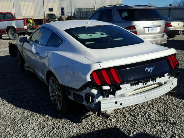 1FA6P8TH3H5301999 - 2017 FORD MUSTANG WHITE photo 3