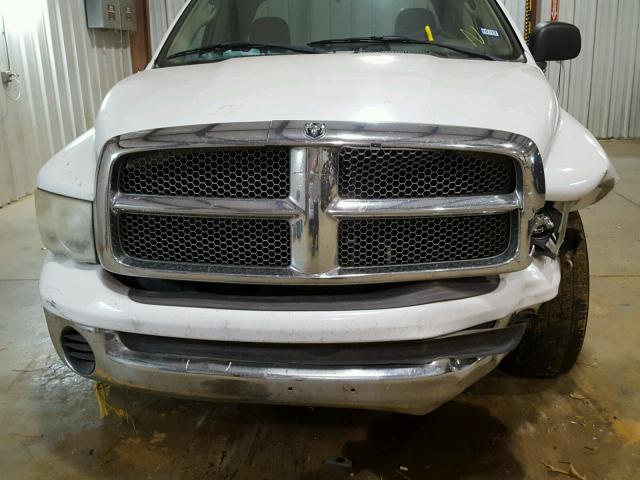 3B7HA18N52G120848 - 2002 DODGE RAM 1500 WHITE photo 7