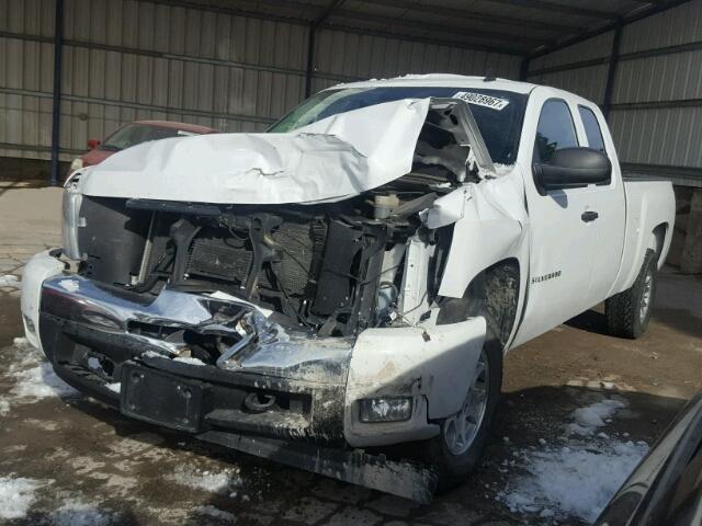 2GCEK290191126240 - 2009 CHEVROLET SILVERADO WHITE photo 2