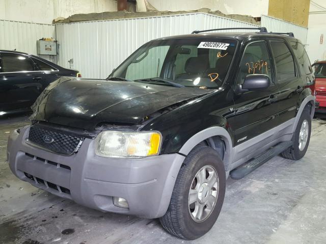 1FMYU03152KE10131 - 2002 FORD ESCAPE XLT BLACK photo 2