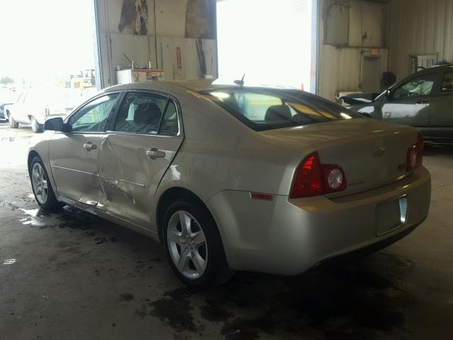 1G1ZB5EB9AF293865 - 2010 CHEVROLET MALIBU LS TAN photo 3