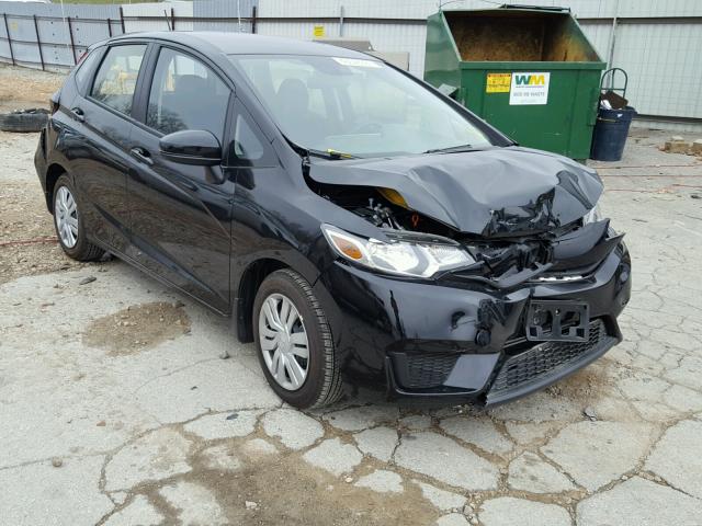 JHMGK5H59HS021529 - 2017 HONDA FIT LX أسود صورة 1