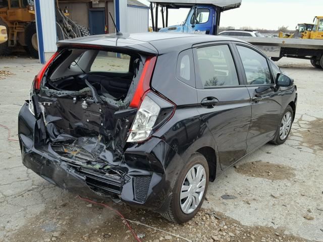 JHMGK5H59HS021529 - 2017 HONDA FIT LX أسود صورة 4