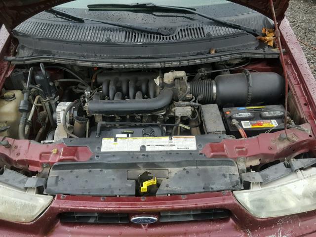 2FMZA5147WBC91960 - 1998 FORD WINDSTAR W BURGUNDY photo 7