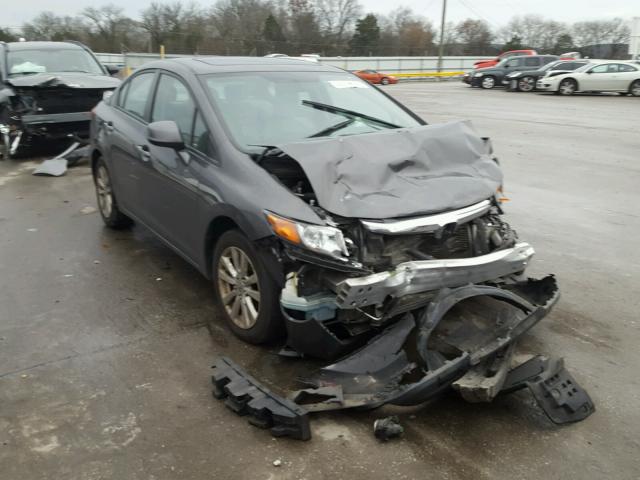 2HGFB2F94CH588718 - 2012 HONDA CIVIC EXL رمادي صورة 1