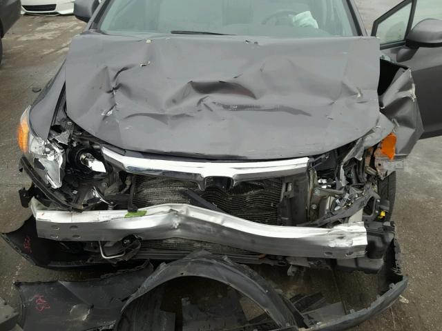 2HGFB2F94CH588718 - 2012 HONDA CIVIC EXL رمادي صورة 7