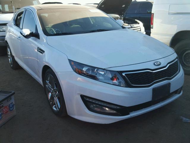 5XXGR4A66DG121201 - 2013 KIA OPTIMA SX WHITE photo 1