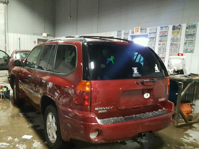 1GKDT13S862289822 - 2006 GMC ENVOY RED photo 3