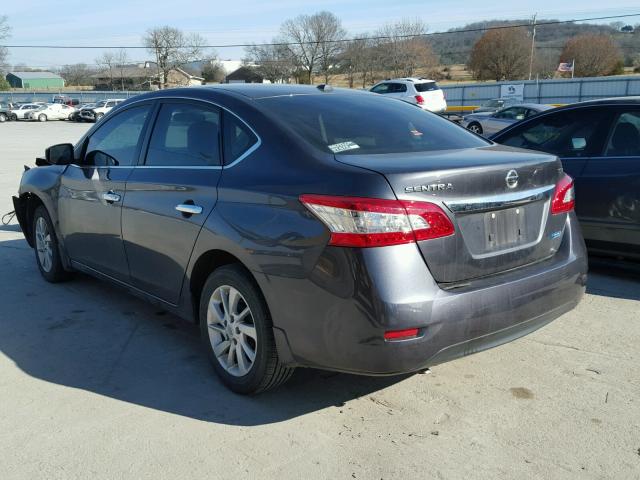 3N1AB7AP4EY286924 - 2014 NISSAN SENTRA S GRAY photo 3