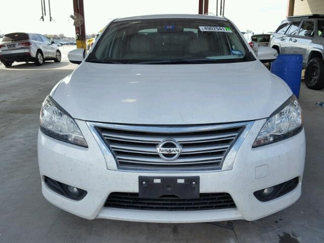 3N1AB7AP6FY363598 - 2015 NISSAN SENTRA S WHITE photo 9