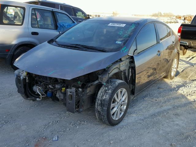 KNAFX4A89F5281564 - 2015 KIA FORTE EX GRAY photo 2