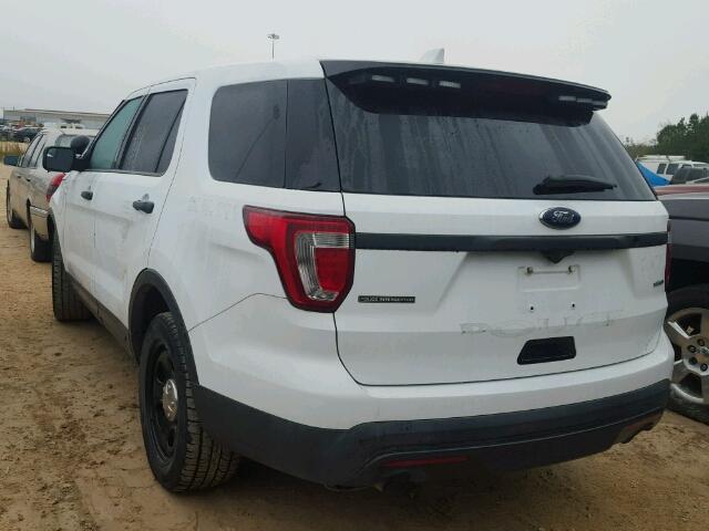 1FM5K8AR0GGB97017 - 2016 FORD EXPLORER P WHITE photo 3