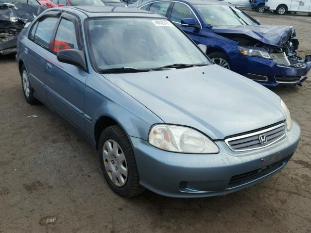 2HGEJ6615YH554844 - 2000 HONDA CIVIC BASE GREEN photo 1