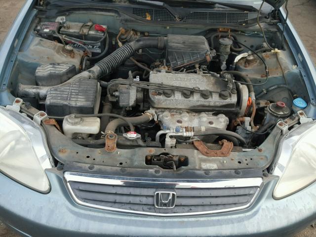 2HGEJ6615YH554844 - 2000 HONDA CIVIC BASE GREEN photo 7