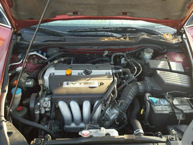 1HGCM568X4A106131 - 2004 HONDA ACCORD EX RED photo 7