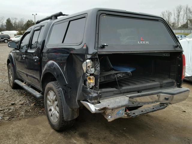 1N6AD0EV9BC414776 - 2011 NISSAN FRONTIER S BLACK photo 3