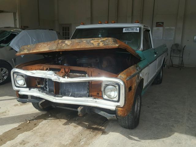 CE141B648795 - 1971 CHEVROLET C10 GREEN photo 2