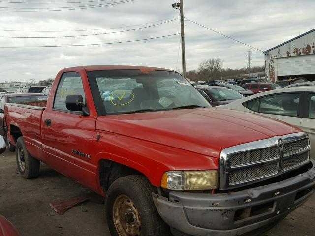 1B7HC16X8VS264745 - 1997 DODGE RAM 1500 RED photo 1