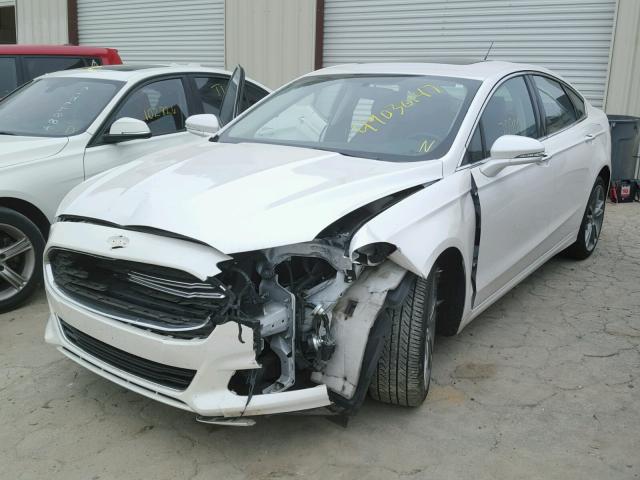 3FA6P0K95ER349301 - 2014 FORD FUSION TIT WHITE photo 2