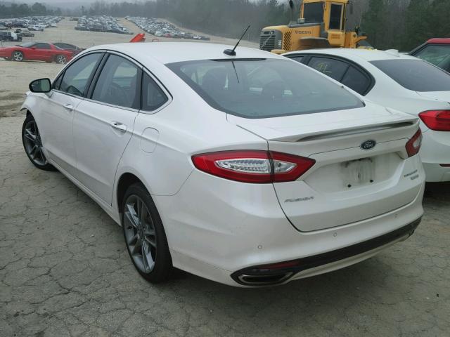 3FA6P0K95ER349301 - 2014 FORD FUSION TIT WHITE photo 3