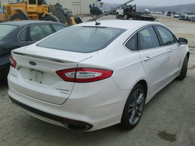 3FA6P0K95ER349301 - 2014 FORD FUSION TIT WHITE photo 4