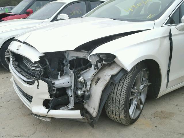 3FA6P0K95ER349301 - 2014 FORD FUSION TIT WHITE photo 9