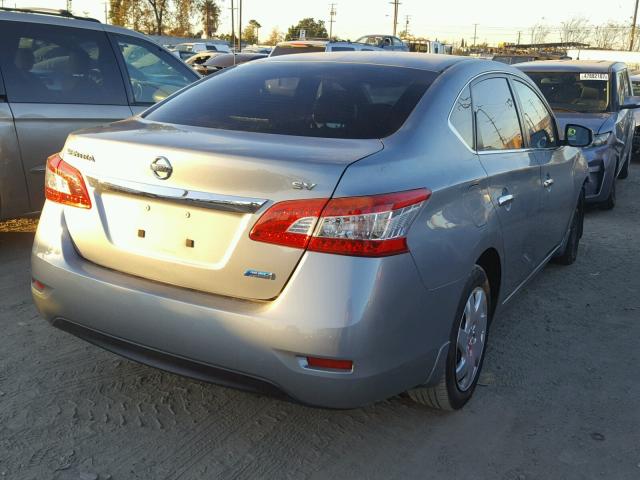 3N1AB7APXDL756062 - 2013 NISSAN SENTRA S GRAY photo 4