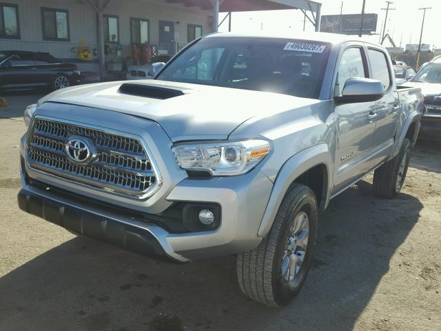 3TMAZ5CN7GM022860 - 2016 TOYOTA TACOMA DOU SILVER photo 2