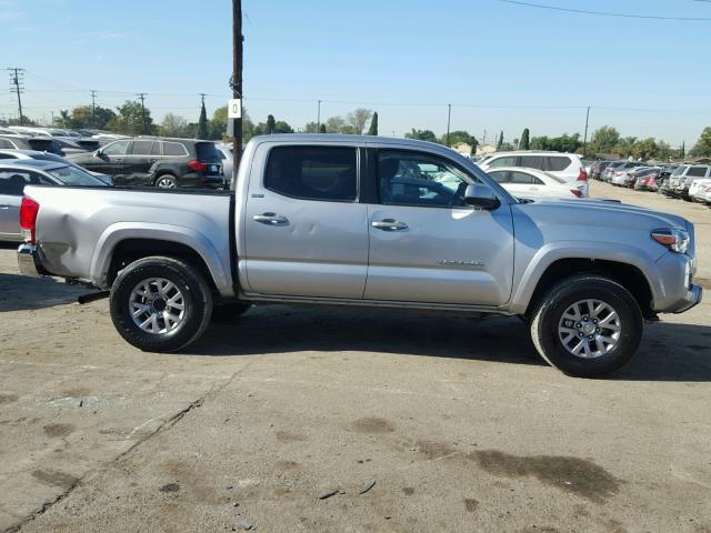 3TMAZ5CN7GM022860 - 2016 TOYOTA TACOMA DOU SILVER photo 9