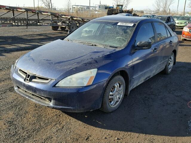 1HGCM551X3A804189 - 2003 HONDA ACCORD DX BLUE photo 2