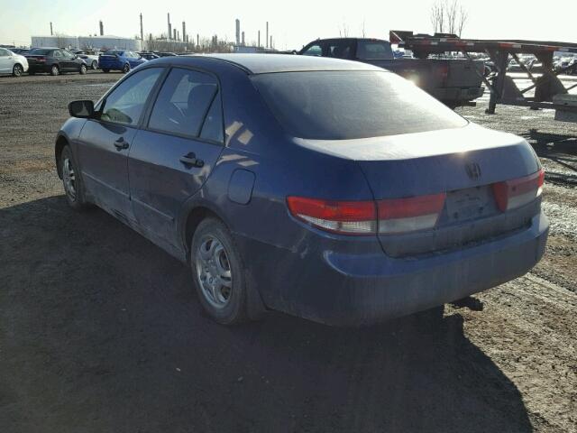 1HGCM551X3A804189 - 2003 HONDA ACCORD DX BLUE photo 3