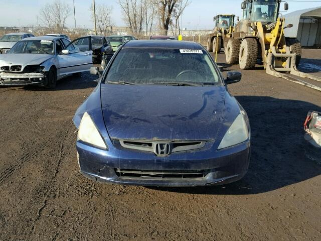 1HGCM551X3A804189 - 2003 HONDA ACCORD DX BLUE photo 9