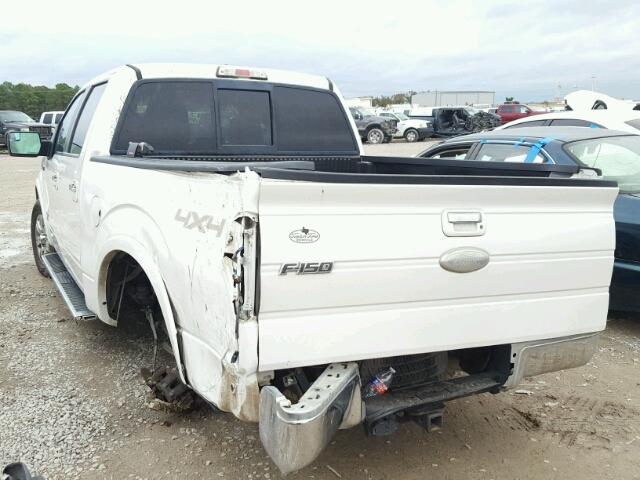 1FTFW1ET8BFB76800 - 2011 FORD F150 SUPER WHITE photo 3