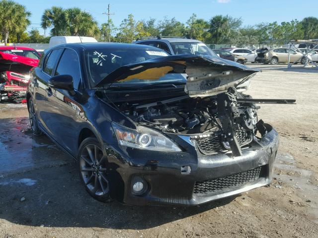 JTHKD5BH0D2160966 - 2013 LEXUS CT 200 BLACK photo 1