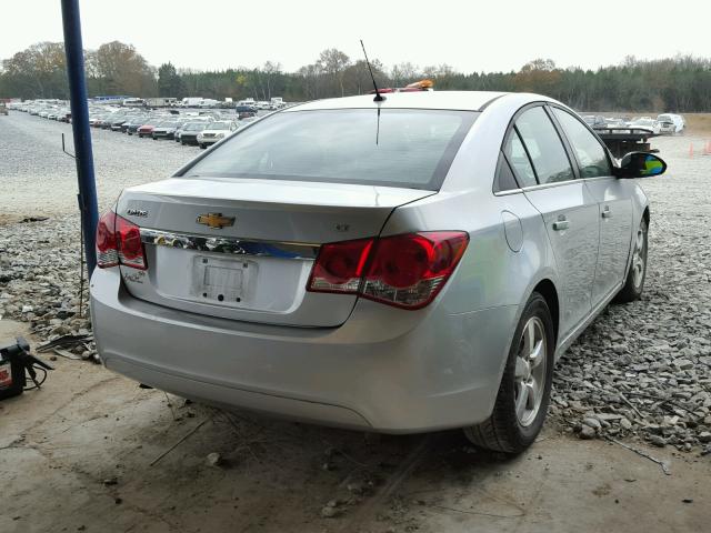 1G1PK5SB5D7203833 - 2013 CHEVROLET CRUZE LT SILVER photo 4