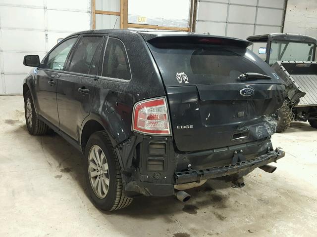 2FMDK4JC8ABA32699 - 2010 FORD EDGE SEL BLACK photo 3