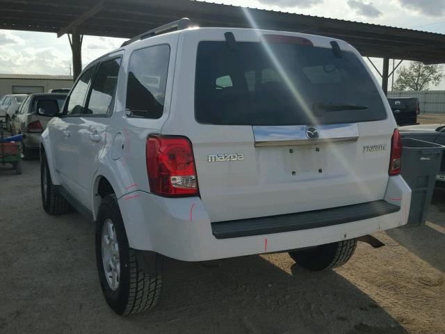 4F2CZ02ZX8KM15602 - 2008 MAZDA TRIBUTE I WHITE photo 3