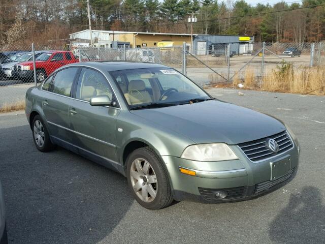 WVWRH63B53P242231 - 2003 VOLKSWAGEN PASSAT GLX GREEN photo 1