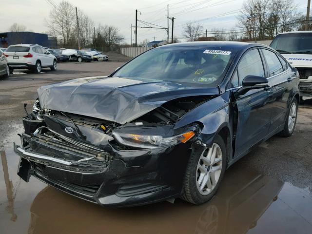 3FA6P0H73FR265713 - 2015 FORD FUSION SE BLACK photo 2