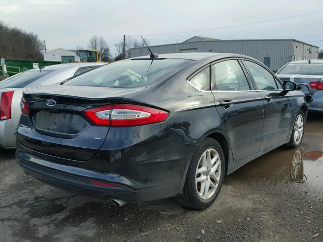 3FA6P0H73FR265713 - 2015 FORD FUSION SE BLACK photo 4