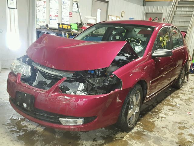 1G8AL55F56Z198983 - 2006 SATURN ION LEVEL BURGUNDY photo 2