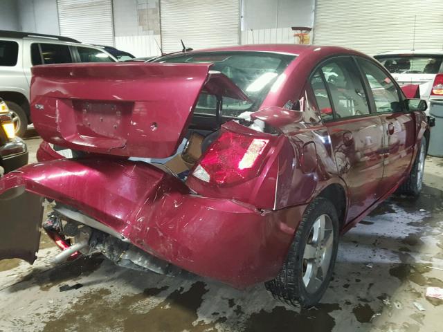 1G8AL55F56Z198983 - 2006 SATURN ION LEVEL BURGUNDY photo 4