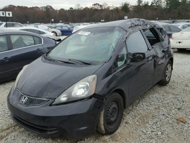 JHMGE8H25AS011729 - 2010 HONDA FIT BLACK photo 2