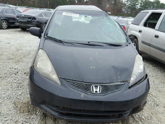 JHMGE8H25AS011729 - 2010 HONDA FIT BLACK photo 9