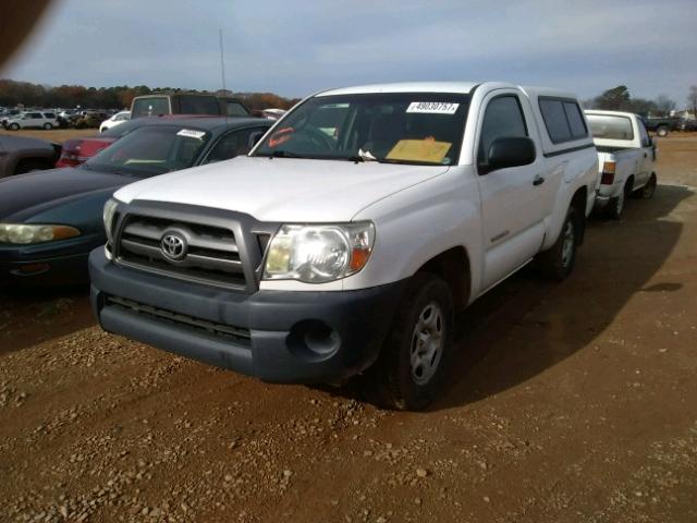 5TENX4CN3AZ702296 - 2010 TOYOTA TACOMA WHITE photo 2