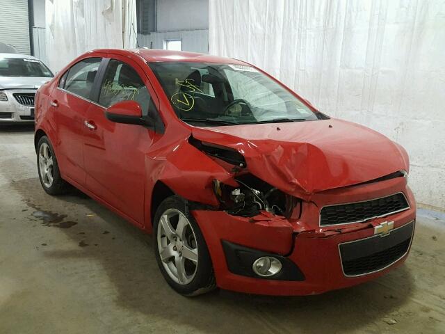 1G1JE5SB2F4104405 - 2015 CHEVROLET SONIC LTZ RED photo 1