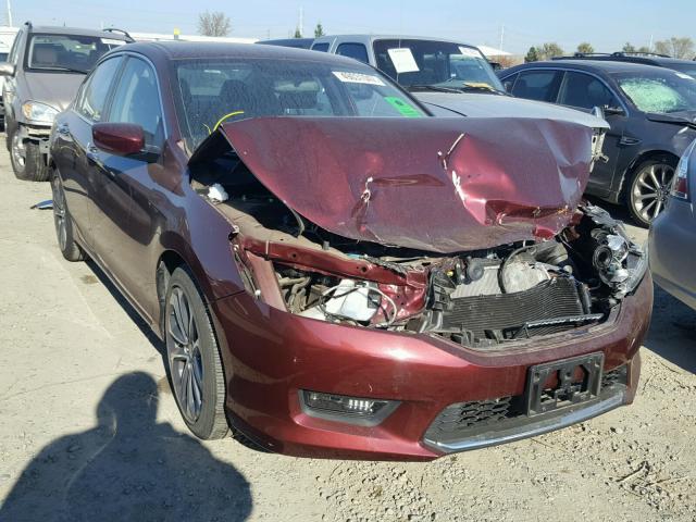 1HGCR2F5XFA114321 - 2015 HONDA ACCORD SPO BURGUNDY photo 1